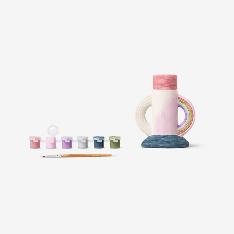 DIY candle holder with paint