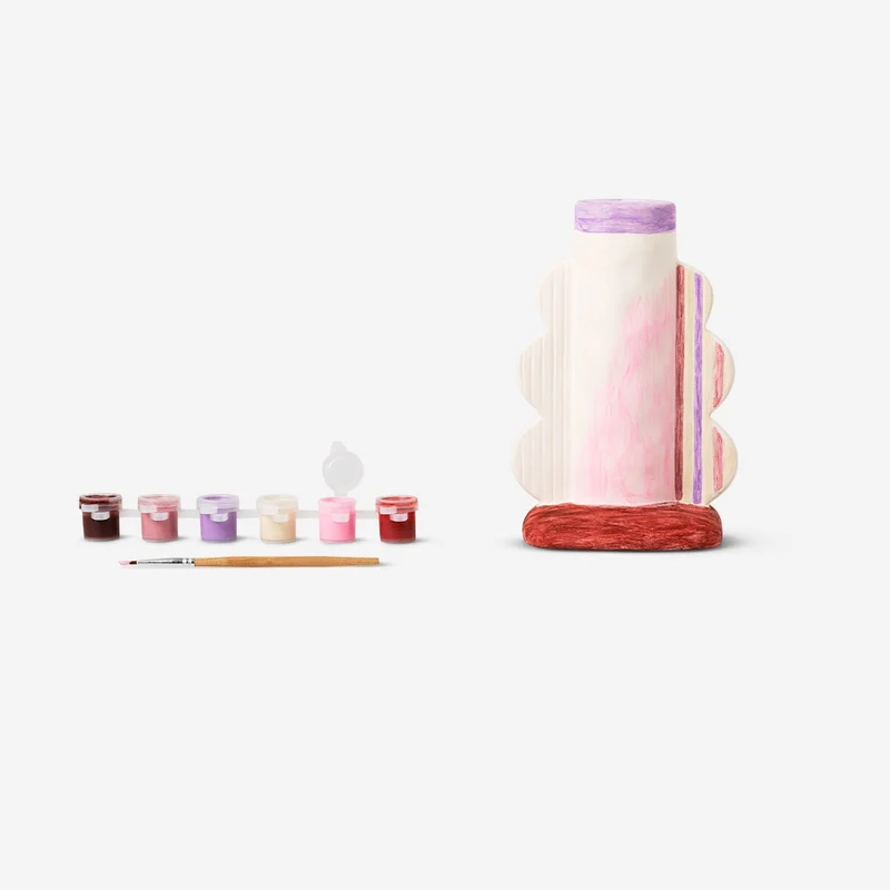 Paint-your-own candle holder