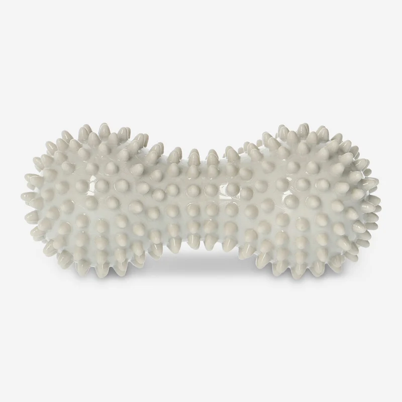 Grey massage roller with spikes