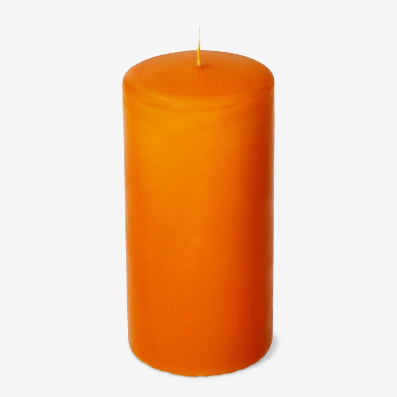 CL Pressed dinner candle orange