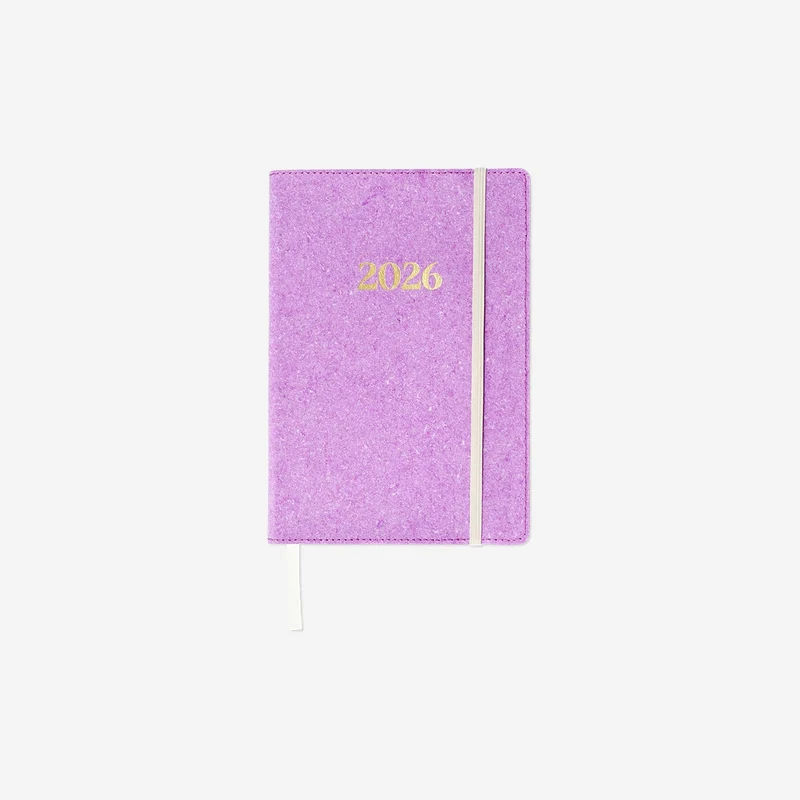 CL 2026 A5 day purple recycled leather