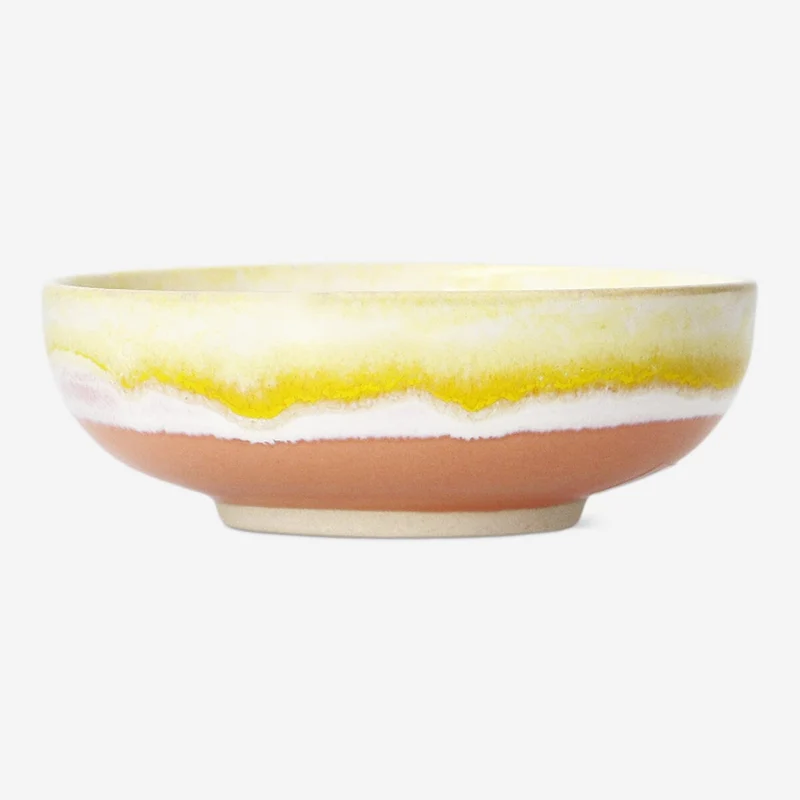 Ceramic bowl with dripping glaze CL