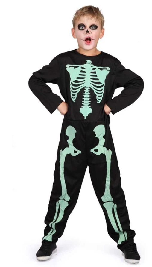 Halloween Skelett Utklädnad (120 cm)