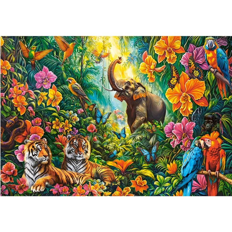 En blommande djungel