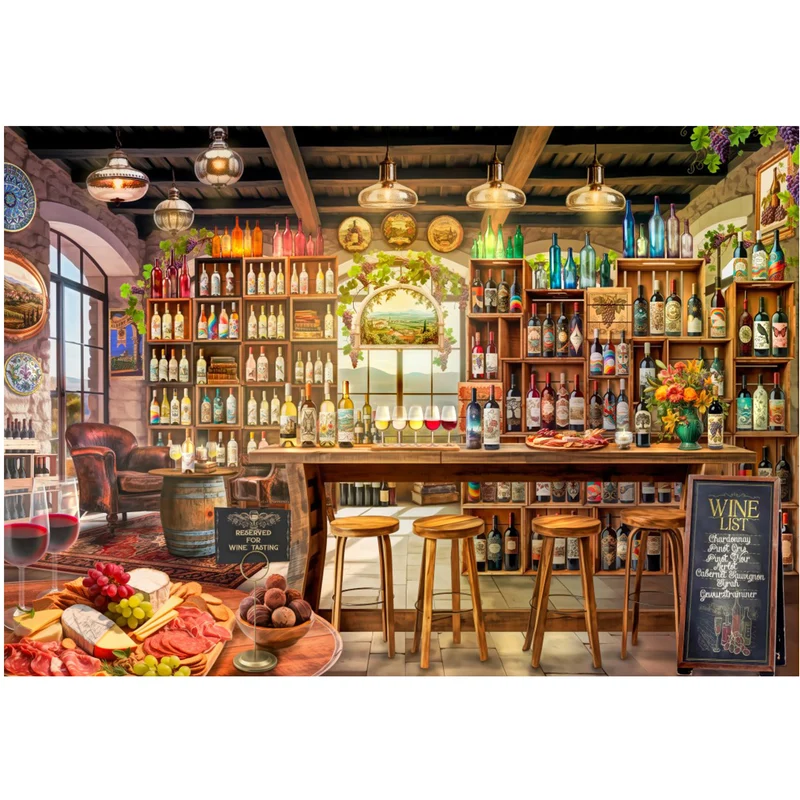 The wine tasting room