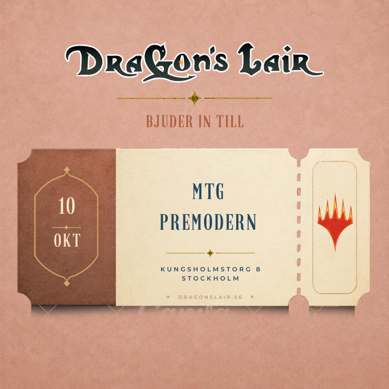 Deltagarbiljett - MTG Premodern