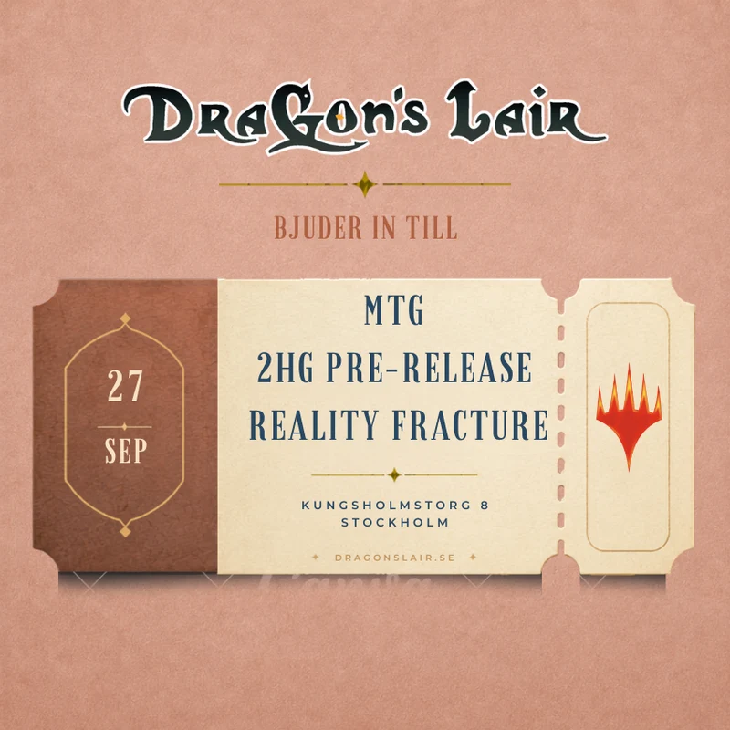 Deltagarbiljett - MTG 2HG Pre-Release Reality Fracture 27/9