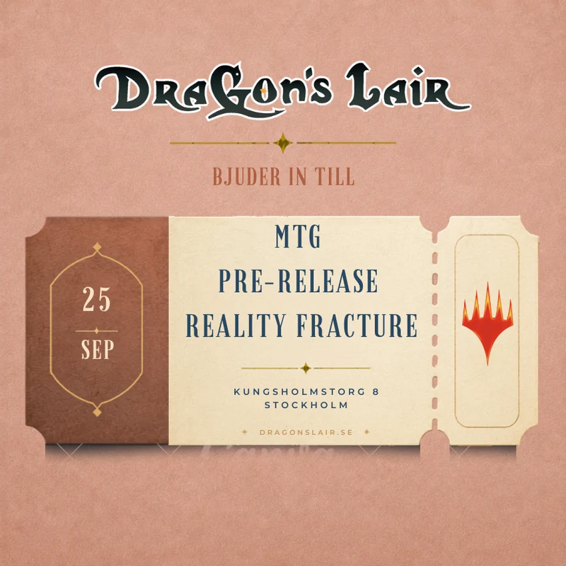 Deltagarbiljett - MTG Pre-Release Reality Fracture 25/9