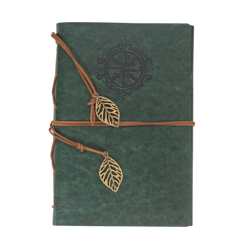 Forest Green A5 Faux Leather Notebook Green