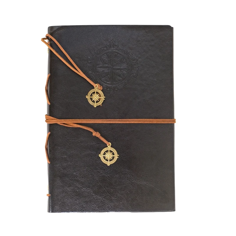Shadow Black A5 Faux Leather Notebook Black