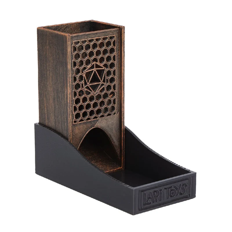 Rustic Bronze Travel Dice Tower Bronze