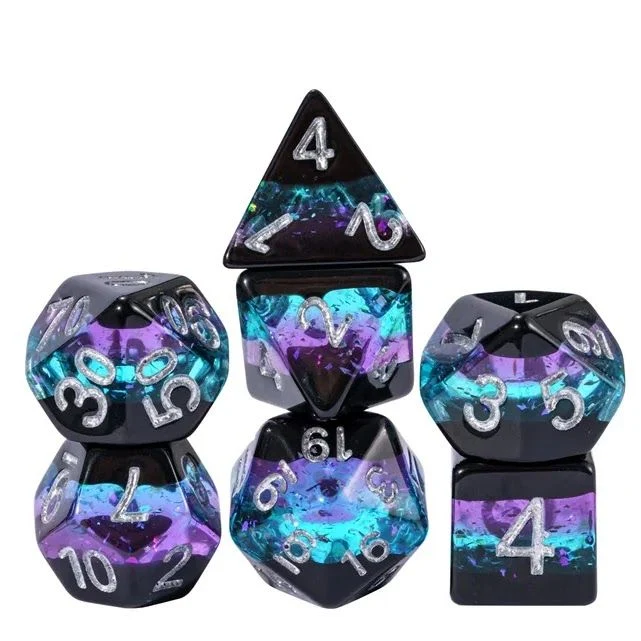 Nebula Aurora Polyhedral Dice Set (7)