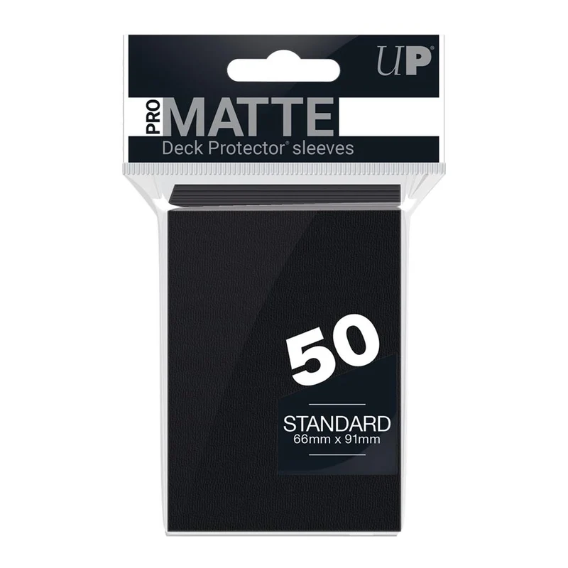 Standard Sleeves - Pro-Matte - Non Glare - Black (50 Sleeves)