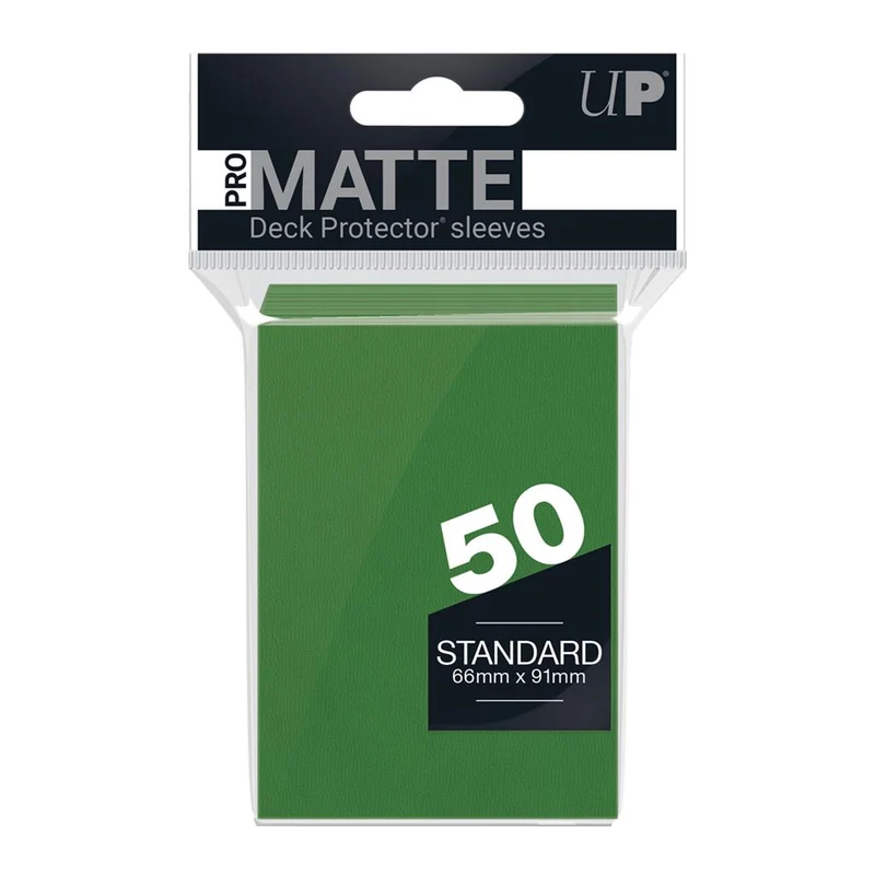 Standard Sleeves - Pro-Matte - Non Glare - Green (50 Sleeves)