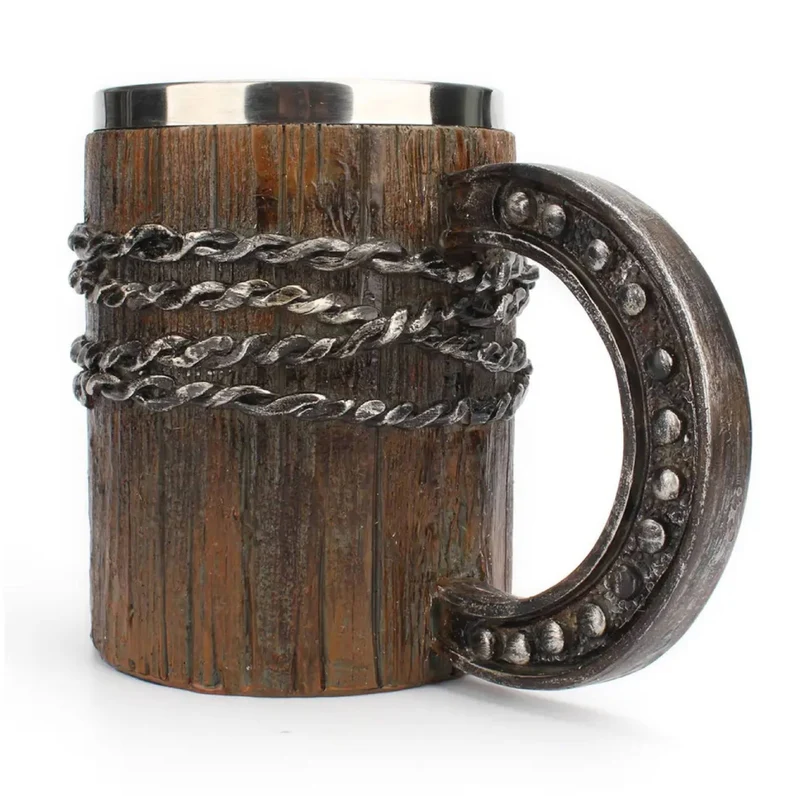 Mystic Brown Mug 600 ml Resin Stainless Steel Brown