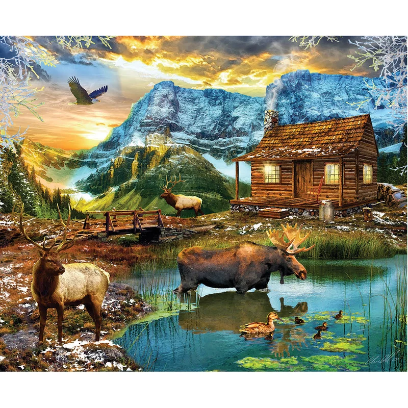 White mountain cabin