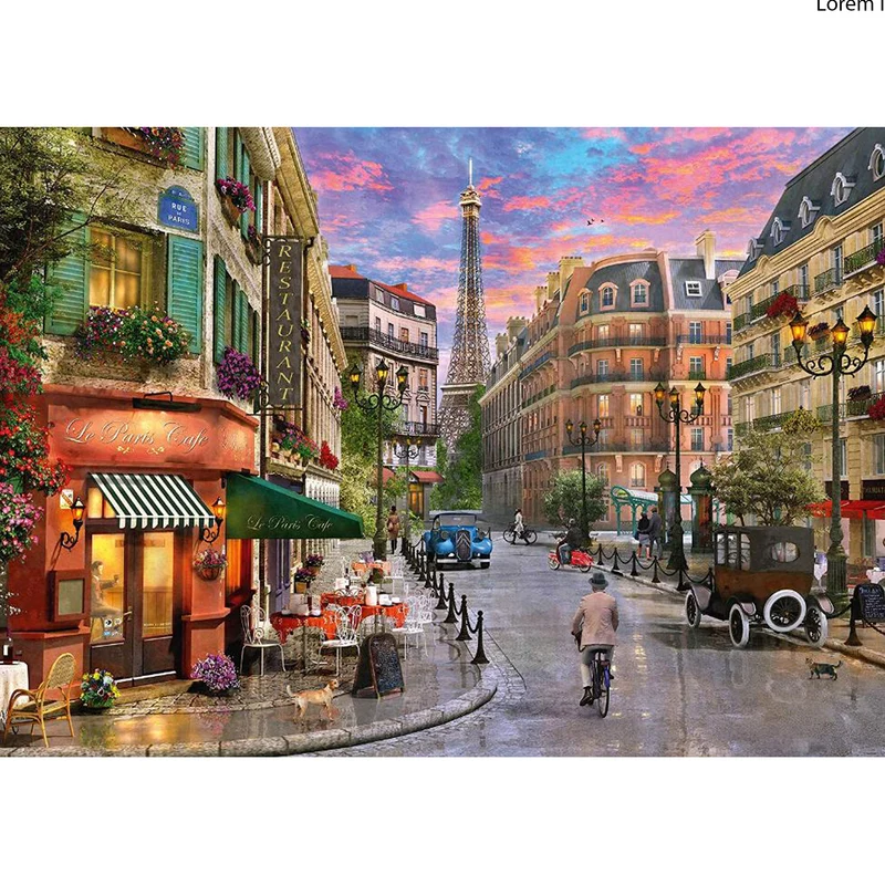 Road to the Eiffel tower