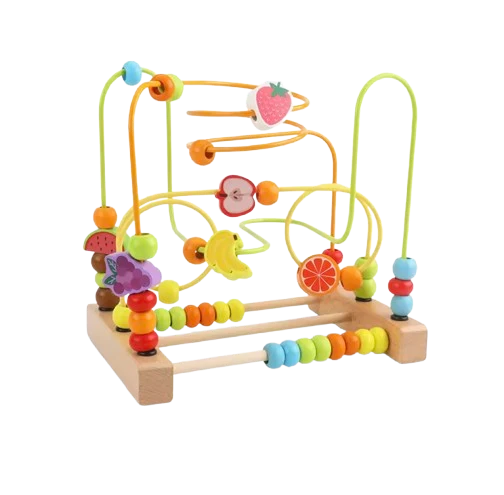 Montessori Kulbana Kulram Leksak Pedagogisk - Trä/Gul - Frukt