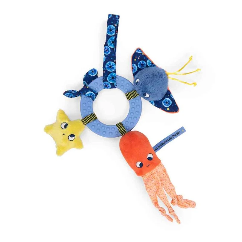 Moulin Roty aktivitetsrassel med havsdjur