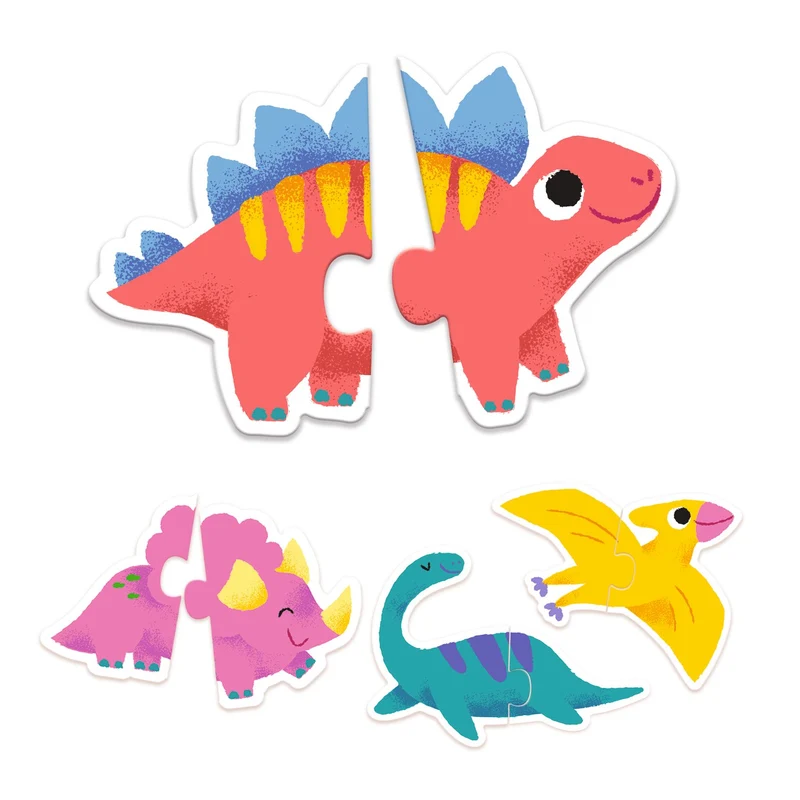Djeco Duopussel Duo Dinos (20 bitar)