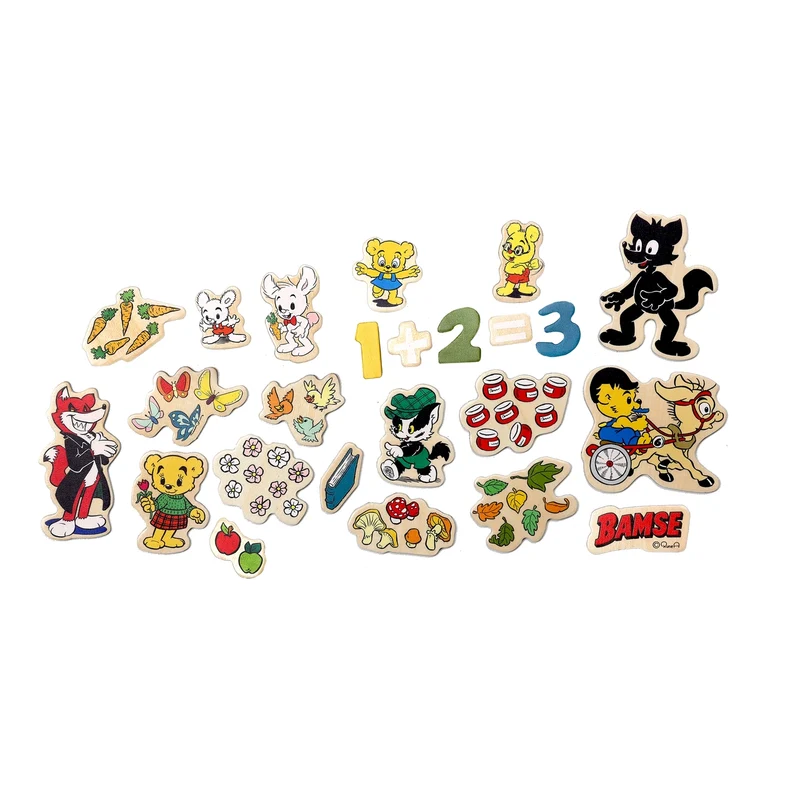 Bamse Magnetsiffror och figurer (57 delar)