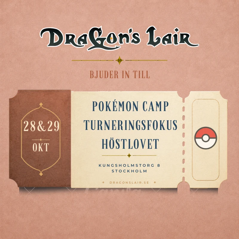 Pokémon Camp Turneringsfokus 28-29 Oktober