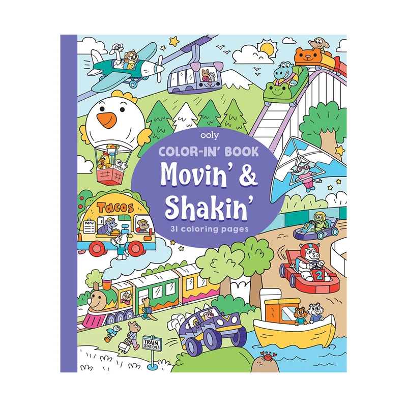Ooly Målarbok, Movin' & Sharkin'