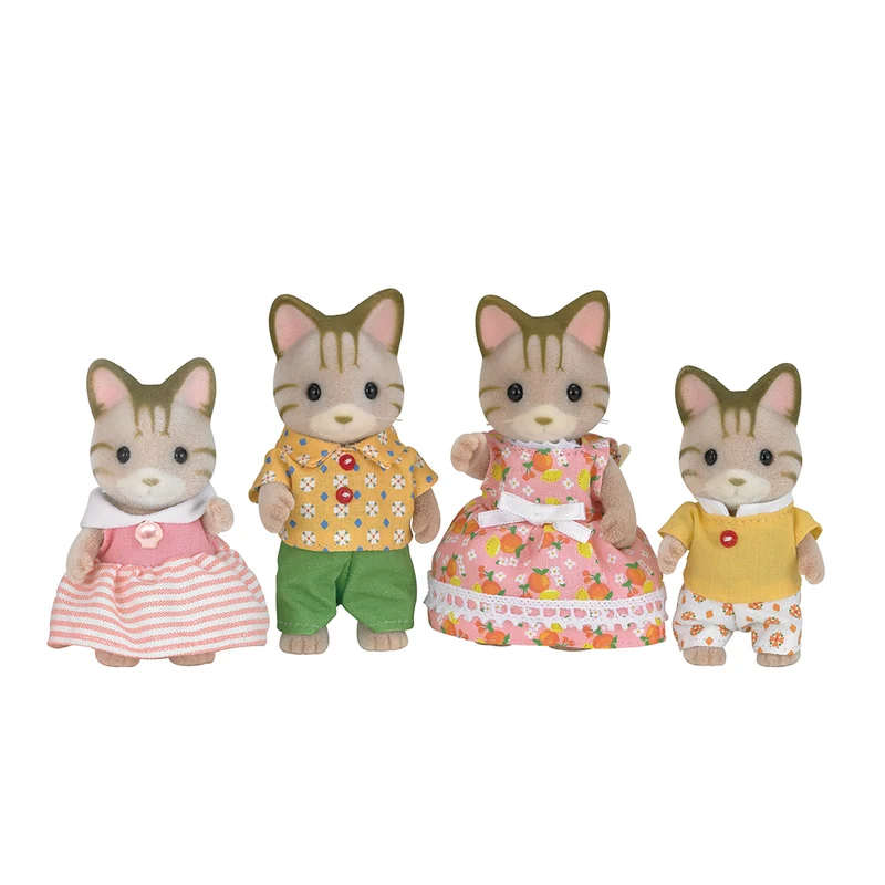 Sylvanian Families Randig kattfamilj