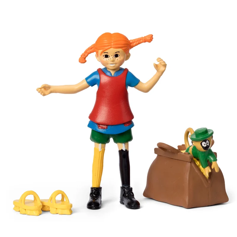 Pippi Figurset Pippi Långstrump med kappsäck