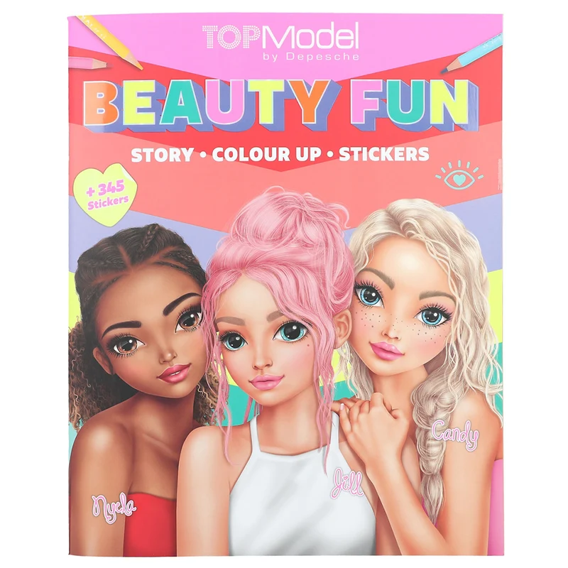 TopModel Målarbok, Beauty Fun