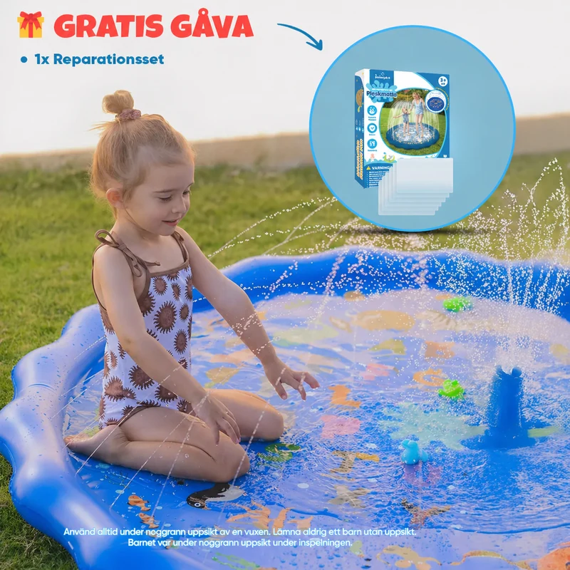KiddoSpace XL 150 cm plaskmatta för barn