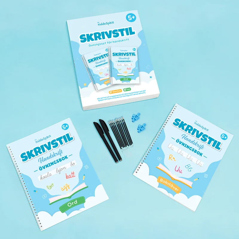 KiddoSpace™ – Övningsset i skrivstil
