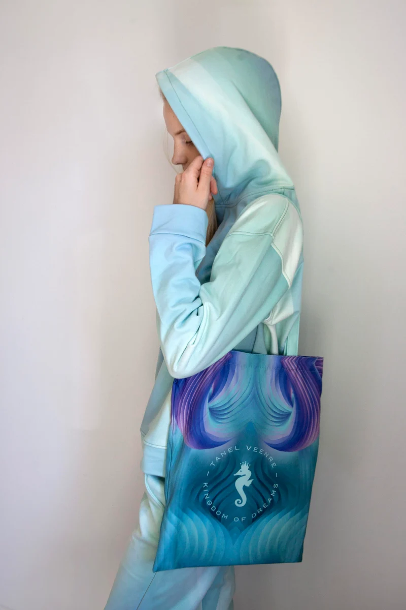 Mirage Shopper – Bevingade Sjöhästen, Turkos Pastell