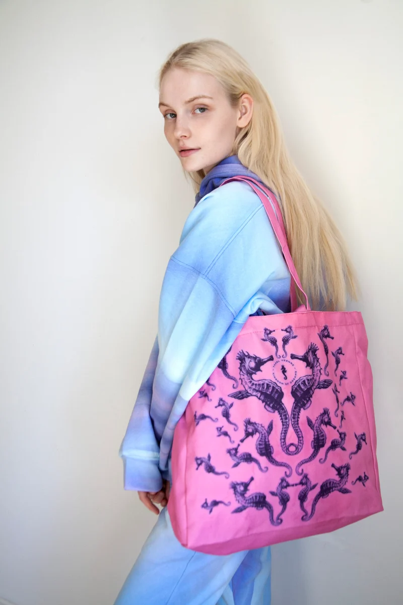 Mirage Tote Bag – Bevingade Sjöhästen, Rosa