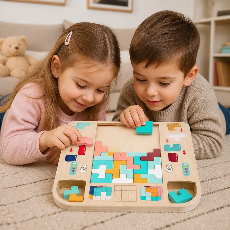 Mets ton cerveau à l’épreuve - Jeu de blocs Tetris