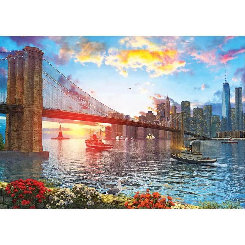 Solnedgång i New York