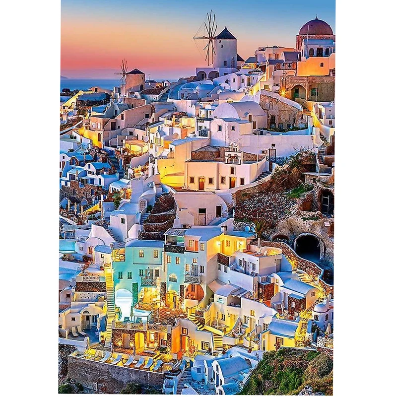 Santorinis vackra ljus