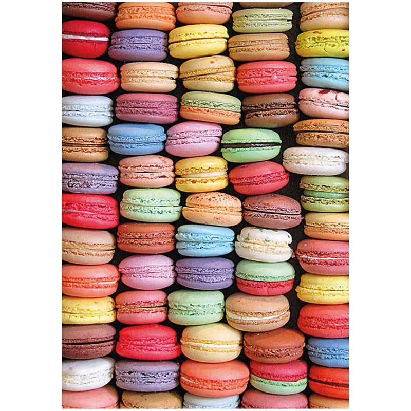 Färgglada macarones