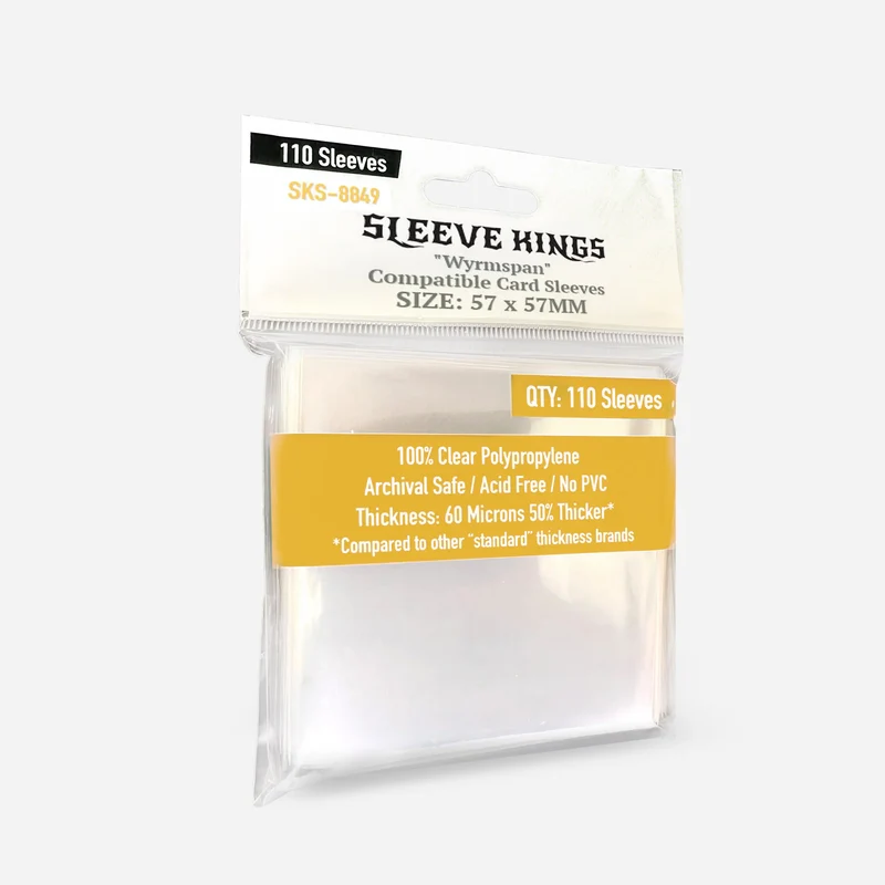 Sleeve Kings - "Wyrmspan" Compatible Card Sleeves, 57x57mm (110)