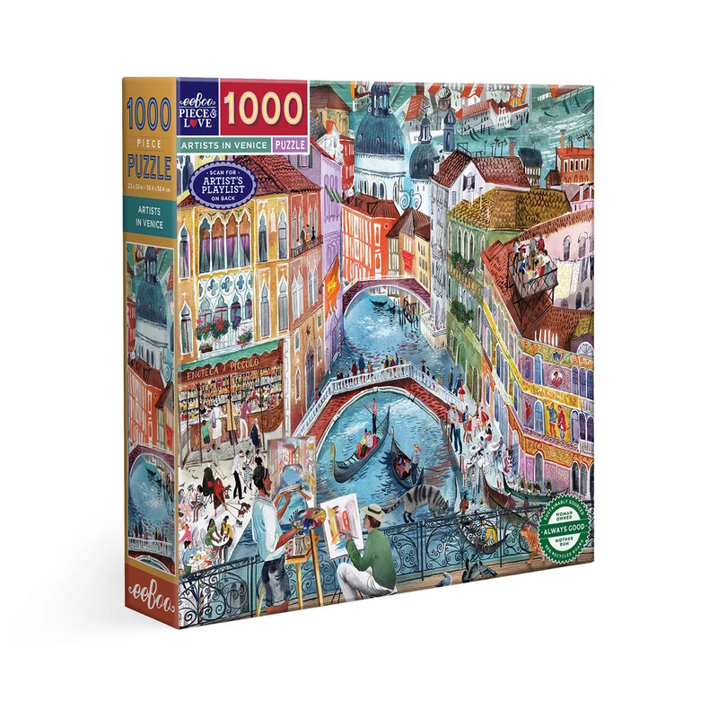 eeBoo Pussel 1000 bitar, Artists in Venice