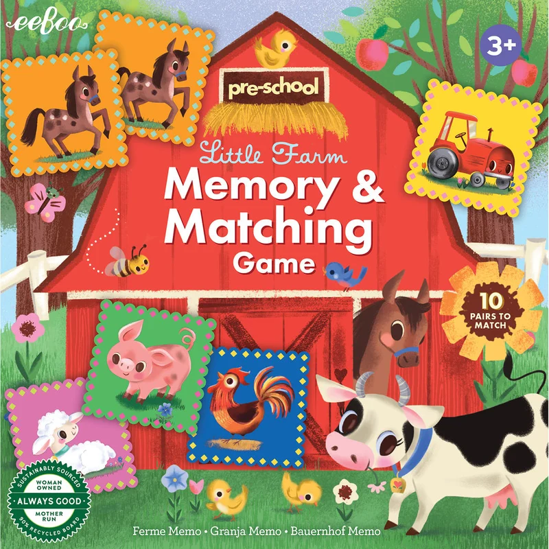 eeBoo Memoryspel – Bondegården