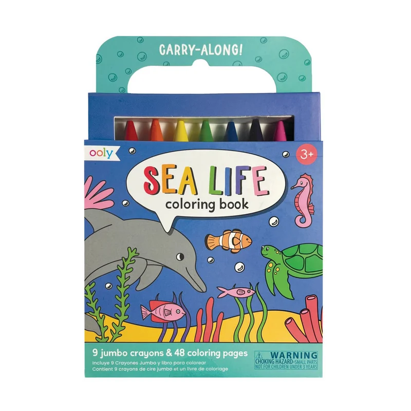 Ooly Färgkritor och målarbok, Sea Life