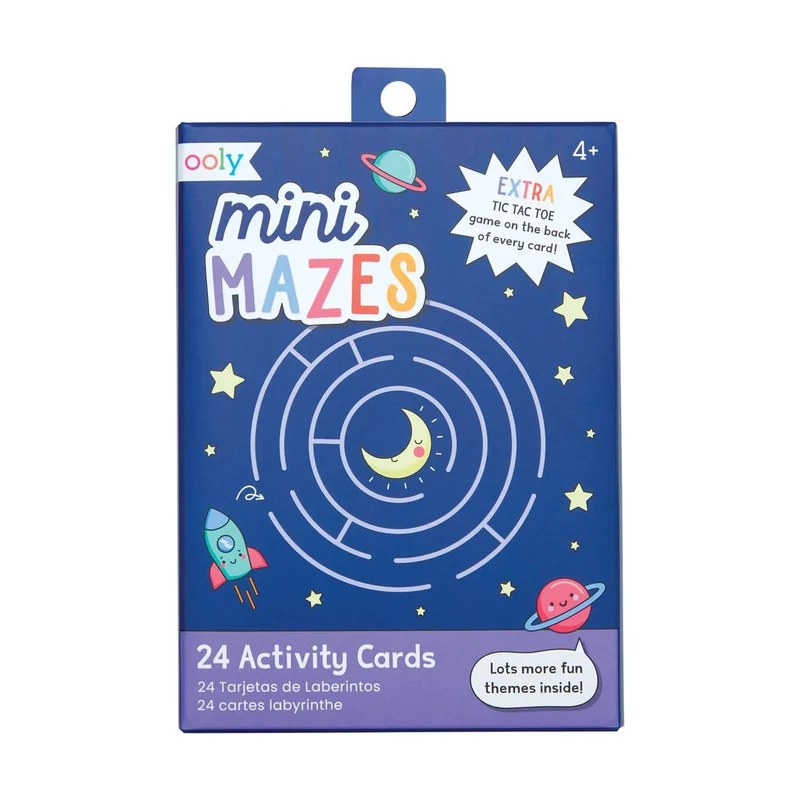 Ooly Uppgiftsbok med 24 aktivitetskort, Mini Mazes