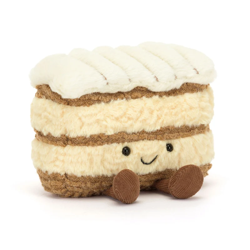 Jellycat gosedjur, Food bake, Amuseables Millie Mille Feuillie - 12 cm