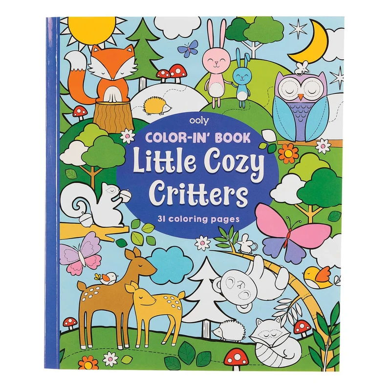 Ooly Målarbok, Little Cozy Critters - Varelser