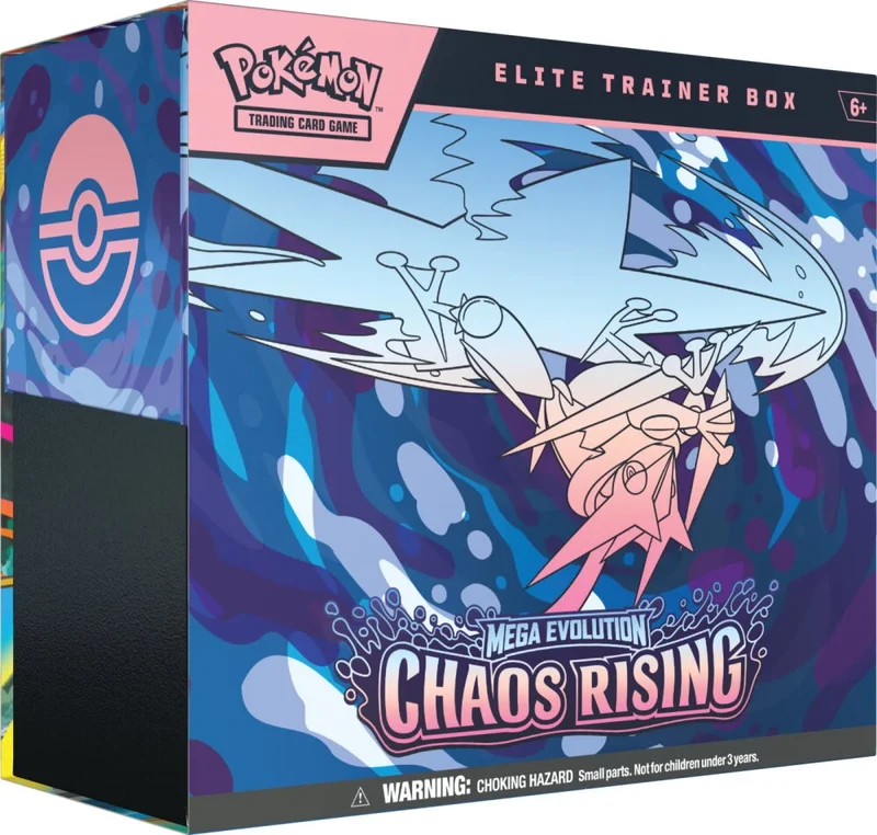 Pokemon Tcg Mega Evolution Chaos Rising Elite Trainer Box Max 1 Per Kund Pokemon