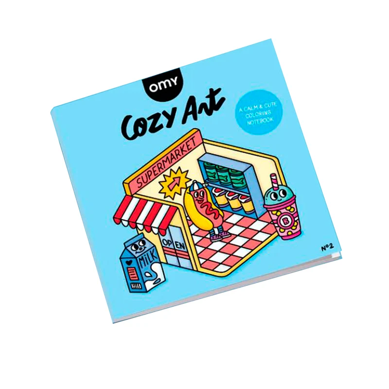 Omy målarbok, Cozy Art – Supermarket
