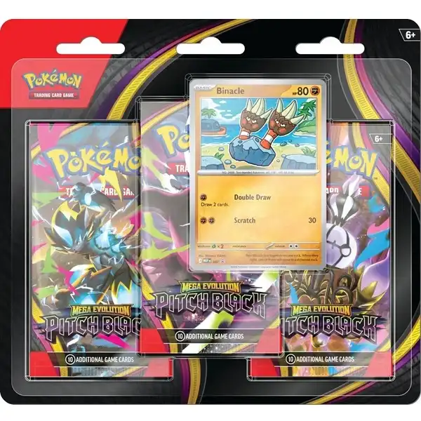 Pokémon TCG: Mega Evolution - Pitch Black 3-Pack Blister