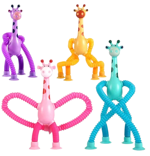 Giraffleksak med Sugproppar - Pop tubes