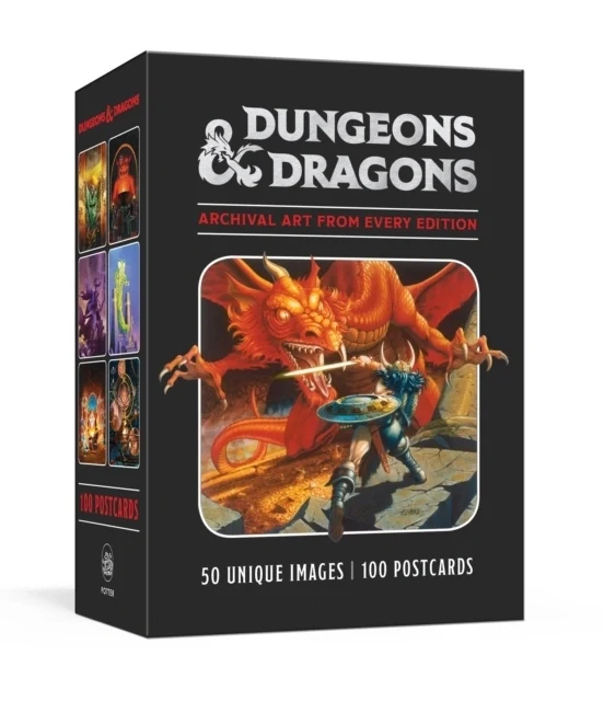 Dungeons Dragons 100 Postcards Archival Art From Every Edition 100 Pos